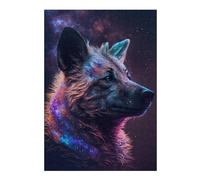 Rompecabezas 1000pcs(38x26cm) Para Adolescentes Cosmic Wolf Portrait-20 Rompecabezas Para Adultos Juegos Familiares Regalo De Cumpleaños Desafío Educativo 1000pcs(38x26cm)