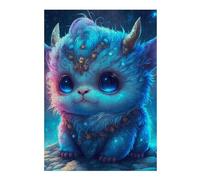 Rompecabezas 1000pcs(38x26cm) Para Adolescentes Fantasy Cute Baby Dragon Art Print Rompecabezas Para Adultos Juegos Familiares Regalo De Cumpleaños Desafío Educativo 1000pcs(38x26cm)