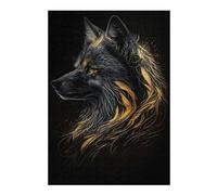 Rompecabezas 1000pcs(38x26cm) Para Adolescentes Fox Black Gold Dark BG Rompecabezas Para Adultos Juegos Familiares Regalos De Cumpleaños Para Amigos Y Familiares 1000pcs(38x26cm)