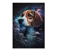 Rompecabezas 1000pcs(38x26cm) Para Adolescentes Galactic Beagle with Flowers -2 Rompecabezas Para Adultos Juegos Familiares Regalo De Cumpleaños Desafío Educativo 1000pcs(38x26cm)