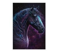 Rompecabezas 1000pcs(38x26cm) Para Adolescentes Galactic Horse Portrait Art Print Rompecabezas Para Adultos Juegos Familiares Regalos De Cumpleaños Para Amigos Y Familiares 1000pcs(38x26cm)