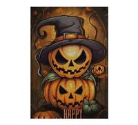Rompecabezas 1000pcs(38x26cm) Para Adolescentes Halloween Pumpkin with Hat Rompecabezas Para Adultos Juegos Relajantes Pero Divertidos Y Humorísticos Desafiantes De Completar 1000pcs(38x26cm)