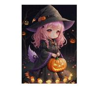 Rompecabezas 1000pcs(38x26cm) Para Adolescentes Halloween Witch Costume Rompecabezas Para Adultos Juegos Familiares Regalo De Cumpleaños Desafío Educativo 1000pcs(38x26cm)