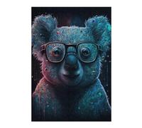 Rompecabezas 1000pcs(38x26cm) Para Adolescentes Koala with Glasses Art Print-1 Rompecabezas Para Adultos Juegos Familiares Regalos De Cumpleaños Para Amigos Y Familiares 1000pcs(38x26cm)