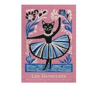 Rompecabezas 1000pcs(38x26cm) Para Adolescentes Les Danseuses Ballerina Cat Art Print Rompecabezas Para Adultos Juguetes Antiestrés Decoración Del Hogar Desafiante De Completar 1000pcs(38x26cm)