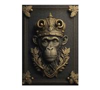 Rompecabezas 1000pcs(38x26cm) Para Adolescentes Monkey Gold Relief Deco Rompecabezas Para Adultos Juegos Familiares Regalo De Cumpleaños Desafío Educativo 1000pcs(38x26cm)