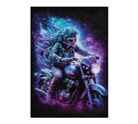 Rompecabezas 1000pcs(38x26cm) Para Adolescentes Motorcycle Rider in Neon Lights Rompecabezas Para Adultos Juegos Relajantes Pero Divertidos Y Humorísticos Desafiantes De Completar 1000pcs(38x26cm)