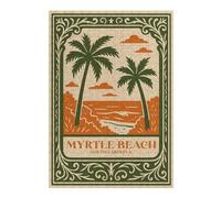 Rompecabezas 1000pcs(38x26cm) Para Adolescentes Myrtle Beach South Carolina Travel Poster Rompecabezas Para Adultos Juguetes Antiestrés Decoración Del Hogar Desafiante De Completar 1000pcs(38x26cm)