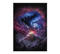 Rompecabezas 1000pcs(38x26cm) Para Adolescentes Volcanic Eruption in Space Rompecabezas Para Adultos Juegos Relajantes Pero Divertidos Y Humorísticos Desafiantes De Completar 1000pcs(38x26cm)