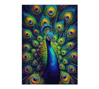 Rompecabezas 1000pcs(38x26cm) Para Adultos Colorful Peacock Feather Artwork Rompecabezas Para Adultos Juegos De Relajación Que Mejoran La Memoria Regalos Para Reducir El Estrés 1000pcs(38x26cm)