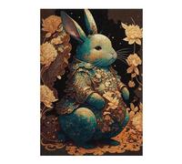 Rompecabezas 1000pcs(38x26cm) Para Adultos Elegant Rabbit Art Print-2 Rompecabezas Para Adultos Juegos Relajantes Pero Divertidos Y Humorísticos Para Cumpleaños, Navidad 1000pcs(38x26cm)