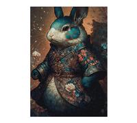 Rompecabezas 1000pcs(38x26cm) Para Adultos Elegant Rabbit Art Print-3 Rompecabezas Para Adultos Juegos Relajantes Regalos Para Mujeres Diversión En Casa Actividades, 1000pcs(38x26cm)