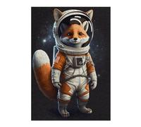 Rompecabezas 1000pcs(38x26cm) Para Adultos Fox Astronaut Space Suit Rompecabezas Para Adultos Juegos De Relajación Que Mejoran La Memoria Regalos Para Reducir El Estrés 1000pcs(38x26cm)