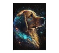 Rompecabezas 1000pcs(38x26cm) Para Adultos Galactic Golden Retriever Art Print Rompecabezas Para Adultos Juegos De Relajación Que Mejoran La Memoria Regalos Para Reducir El Estrés 1000pcs(38x26cm)