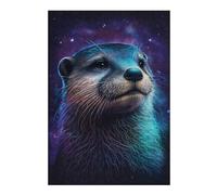 Rompecabezas 1000pcs(38x26cm) Para Adultos Galactic Otter Portrait -5 Rompecabezas Juguetes Antiestrés Decoración Del Hogar Ayuda A Ejercitar El Cerebro 1000pcs(38x26cm)