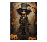Rompecabezas 1000pcs(38x26cm) Para Adultos Halloween Witch Costume Artwork Rompecabezas Para Adultos Juegos De Relajación Que Mejoran La Memoria Regalos Para Reducir El Estrés 1000pcs(38x26cm)