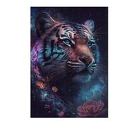 Rompecabezas 1000pcs(38x26cm) Para Adultos Tiger Fantasy Artwork Rompecabezas Para Adultos Juegos Relajantes Pero Divertidos Y Humorísticos Para Cumpleaños, Navidad 1000pcs(38x26cm)