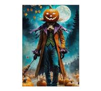 Rompecabezas 1000pcs(38x26cm) Pumpkin Head Halloween Scarecrow Rompecabezas Para Adultos Juego De Ingenio Vacaciones En Casa Matar El Tiempo Oferta Como Regalo Para Toda La Familia 1000pcs(38x26cm)