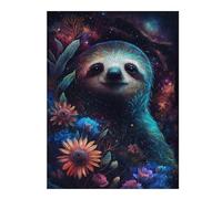 Rompecabezas 1000pcs(52x38cm) Cosmic Sloth with Flowers-1 Rompecabezas Para Adultos Juego De Ingenio Vacaciones En Casa Matar El Tiempo Oferta Como Regalo Para Toda La Familia 1000pcs(52x38cm)
