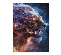 Rompecabezas 1000pcs(52x38cm) Electric Lion Art Print -2 Rompecabezas Para Adultos Juego De Ingenio Vacaciones En Casa Matar El Tiempo Oferta Como Regalo Para Toda La Familia 1000pcs(52x38cm)