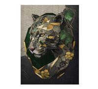 Rompecabezas 1000pcs(52x38cm) Para Adolescentes Abstract Panther Rompecabezas Juegos Divertidos Regalos De Decoración Perfectos Para Amigos Y Familiares 1000pcs(52x38cm)