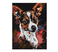 Rompecabezas 1000pcs(52x38cm) Para Adolescentes Colorful Jack Russell Art Print Rompecabezas Para Adultos Juegos Familiares Regalos De Cumpleaños Para Amigos Y Familiares 1000pcs(52x38cm)