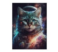 Rompecabezas 1000pcs(52x38cm) Para Adolescentes Cosmic Cat in Space Suit-3 Rompecabezas Para Adultos Juegos Familiares Regalo De Cumpleaños Desafío Educativo 1000pcs(52x38cm)