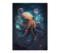 Rompecabezas 1000pcs(52x38cm) Para Adolescentes Cosmic Octopus Art Print Rompecabezas Para Adultos Juegos Relajantes Pero Divertidos Y Humorísticos Desafiantes De Completar 1000pcs(52x38cm)