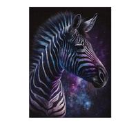 Rompecabezas 1000pcs(52x38cm) Para Adolescentes Cosmic Zebra Art Print-2 Rompecabezas Juegos Divertidos Regalos De Decoración Perfectos Para Amigos Y Familiares 1000pcs(52x38cm)