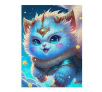 Rompecabezas 1000pcs(52x38cm) Para Adolescentes Enchanted Celestial Kitten Rompecabezas Para Adultos Juegos Relajantes Pero Divertidos Y Humorísticos Desafiantes De Completar 1000pcs(52x38cm)