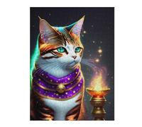 Rompecabezas 1000pcs(52x38cm) Para Adolescentes Enchanted Egyptian Cat Statue Rompecabezas Para Adultos Juegos Familiares Regalos De Cumpleaños Para Amigos Y Familiares 1000pcs(52x38cm)