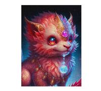 Rompecabezas 1000pcs(52x38cm) Para Adolescentes Fantasy Red Fox Art Print Rompecabezas Juegos Divertidos Regalos De Decoración Perfectos Para Amigos Y Familiares 1000pcs(52x38cm)