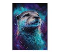 Rompecabezas 1000pcs(52x38cm) Para Adolescentes Galactic Otter Portrait Rompecabezas Para Adultos Juegos Relajantes Pero Divertidos Y Humorísticos Desafiantes De Completar 1000pcs(52x38cm)