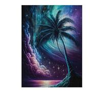 Rompecabezas 1000pcs(52x38cm) Para Adolescentes Galactic Palm Serenity Rompecabezas Para Adultos Juegos Relajantes Pero Divertidos Y Humorísticos Desafiantes De Completar 1000pcs(52x38cm)