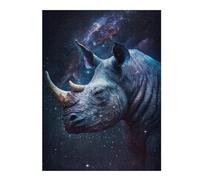 Rompecabezas 1000pcs(52x38cm) Para Adolescentes Galactic Rhino Portrait-1 Rompecabezas Para Adultos Juegos Familiares Regalos De Cumpleaños Para Amigos Y Familiares 1000pcs(52x38cm)