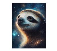 Rompecabezas 1000pcs(52x38cm) Para Adolescentes Galactic Sloth Greeting Card Rompecabezas Juegos Divertidos Regalos De Decoración Perfectos Para Amigos Y Familiares 1000pcs(52x38cm)