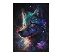 Rompecabezas 1000pcs(52x38cm) Para Adolescentes Galactic Wolf Fantasy Art Print -2 Rompecabezas Juegos Divertidos Regalos De Decoración Perfectos Para Amigos Y Familiares 1000pcs(52x38cm)