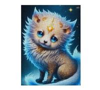 Rompecabezas 1000pcs(52x38cm) Para Adolescentes Magical Fantasy Fox Art Print Rompecabezas Juegos Divertidos Regalos De Decoración Perfectos Para Amigos Y Familiares 1000pcs(52x38cm)