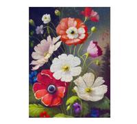 Rompecabezas 1000pcs(52x38cm) Para Adolescentes Poppy Flowers Bouquet Painting Rompecabezas Para Adultos Juegos Familiares Regalo De Cumpleaños Desafío Educativo 1000pcs(52x38cm)