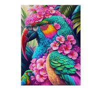 Rompecabezas 1000pcs(52x38cm) Para Adolescentes Tropical Parrot Paradise Rompecabezas Para Adultos Juegos Familiares Regalo De Cumpleaños Desafío Educativo 1000pcs(52x38cm)
