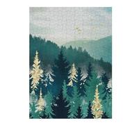 Rompecabezas 1000pcs(52x38cm) Para Adultos Blue Forest Mist Rompecabezas Para Adultos Juego Práctico Desafío Difícil Juego Desafiante Regalos 1000pcs(52x38cm)