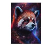 Rompecabezas 1000pcs(52x38cm) Para Adultos Cosmic Red Panda Portrait-1 Rompecabezas Para Adultos Juegos De Relajación Que Mejoran La Memoria Regalos Para Reducir El Estrés 1000pcs(52x38cm)