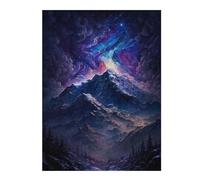 Rompecabezas 1000pcs(52x38cm) Para Adultos Galactic Mountain Aurora Rompecabezas Para Adultos Juegos De Relajación Que Mejoran La Memoria Regalos Para Reducir El Estrés 1000pcs(52x38cm)