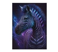 Rompecabezas 1000pcs(52x38cm) Para Adultos Galactic Zebra Art Print Rompecabezas Para Adultos Juguetes Antiestrés Desafío Difícil Regalos Únicos Para Cumpleaños