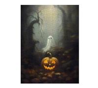 Rompecabezas 1000pcs(52x38cm) Para Adultos Halloween Ghost And Pumpkin Scene Rompecabezas Juguetes Antiestrés Decoración Del Hogar Ayuda A Ejercitar El Cerebro 1000pcs(52x38cm)