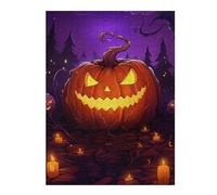Rompecabezas 1000pcs(52x38cm) Para Adultos Halloween Jack-o'-Lantern Scene Rompecabezas Juguetes Antiestrés Decoración Del Hogar Ayuda A Ejercitar El Cerebro 1000pcs(52x38cm)