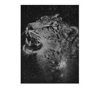 Rompecabezas 1000pcs(52x38cm) Para Adultos Leopard Black&White Rompecabezas Para Adultos Juguetes Antiestrés Desafío Difícil Regalos Únicos Para Cumpleaños