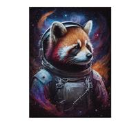 Rompecabezas 1000pcs(52x38cm) Para Adultos Space Red Panda Adventure Rompecabezas Para Adultos Juguetes Antiestrés Desafío Difícil Regalos Únicos Para Cumpleaños