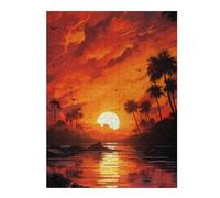 Rompecabezas 1000pcs(52x38cm) Para Adultos Tropical Sunset Scene Rompecabezas Juguetes Antiestrés Decoración Del Hogar Ayuda A Ejercitar El Cerebro 1000pcs(52x38cm)