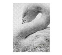 Rompecabezas 1000pcs(52x38cm) Para Adultos White Flamingo Face Rompecabezas Juguetes Antiestrés Decoración Del Hogar Ayuda A Ejercitar El Cerebro 1000pcs(52x38cm)